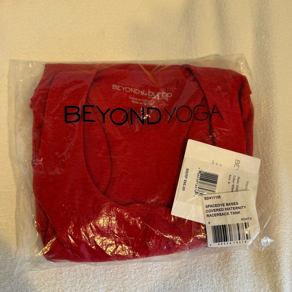 BRAND NEW Beyond Yoga beyond the bump Maternity racerback tank top